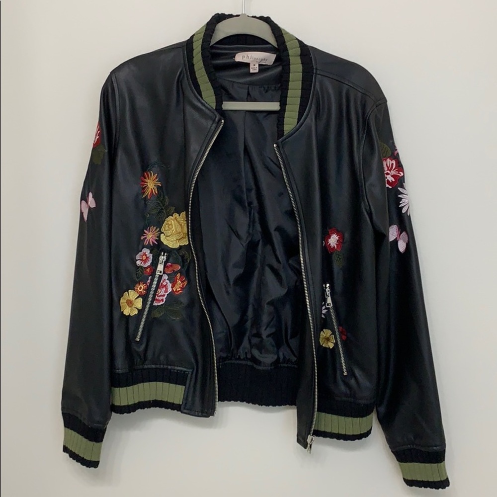 Leather Bomber Jacket